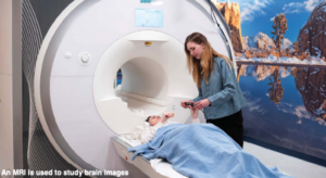 A paitent getting an MRI scan