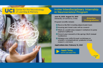 The Irvine Interdisciplinary Program in Neuroscience. June 21 2021 - August 14 2021
