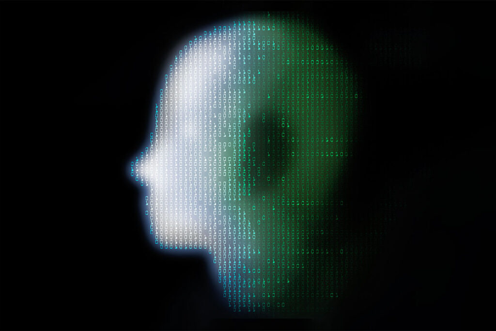 head drawn in binary code - If AI becomes conscious, how will we know?
